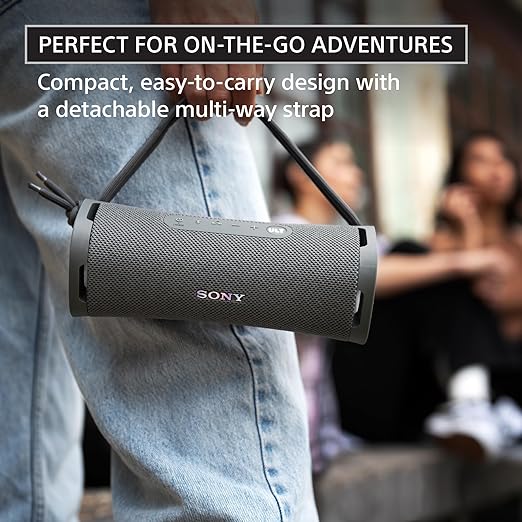 SONY ULT Field 1 with Massive Bass,12hrs Playtime,Hands Free Calling (with MIC),IP67(Waterproof,Dustproof,Rustproof),Sound Connect App,Wireless Bluetooth Speaker-Black